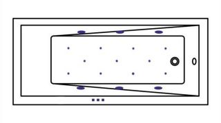 Гидромассажная ванна Whitecross Wave Slim 0111.170070.100.RELAX.BR 170x70см Relax бронза